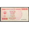 Image 2 : 2006-2008 Zimbabwe 10 Million Dollars (ZWN) Emergency Bearer Check Notes P# 55a Grades vf++