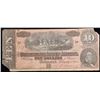 Image 2 : 1864 $10 Confederate Note, T68 Grades vf details