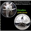Image 1 : Proof 1995-d Olympics Gymnastics Modern Commem Dollar $1 Grades GEM++ Proof Deep Cameo