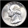Image 2 : 1945-p Washington Quarter 25c Grades GEM+ Unc