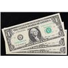 Image 2 : 3x Consecutive 2009 $1 Federal Reserve Notes (Dallas, TX), All CU! Grades Gem+ CU