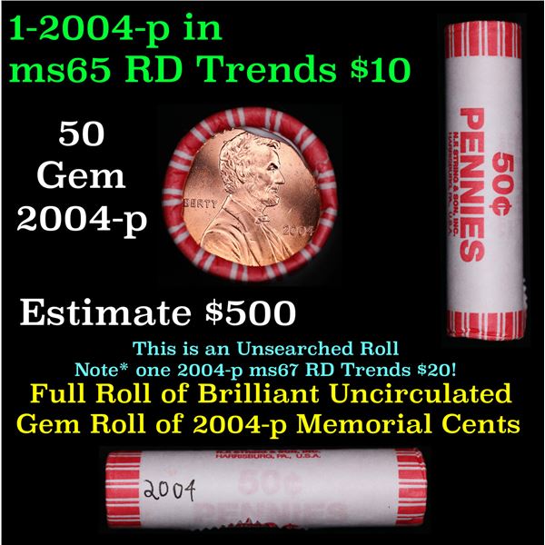 Shotgun Lincoln 1c roll, 2004-p 50 pcs String & Son Wrapper.