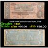 Image 1 : 1864 $10 Confederate Note, T68 Grades vf++