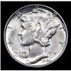 Image 2 : 1944-p Mercury Dime 10c Grades GEM++ Unc