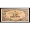 Image 2 : 1942 Philippines Under Japanese Occupation 10 Centavos Note P: 104A Grades vf++