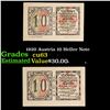Image 1 : 1920 Austria 10 Heller Note Grades Select CU