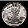 Image 2 : 1941-p Walking Liberty Half Dollar 50c Grades Choice+ Unc