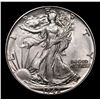 Image 2 : 1942-p Walking Liberty Half Dollar 50c Grades Choice+ Unc