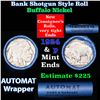 Image 1 : Buffalo Nickel Shotgun Roll in Old Bank Style 'Abbott Coin Counter & Automat' Wrapper 1924 & p Mint 