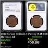Image 1 : NGC 1912 Great Britain 1 Penny KM-810 Graded f15 By NGC