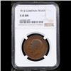 Image 2 : NGC 1912 Great Britain 1 Penny KM-810 Graded f15 By NGC