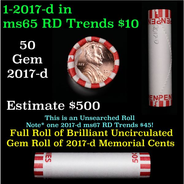 Shotgun Lincoln 1c roll, 2017-d 50 pcs Steel-Strong Wrapper.