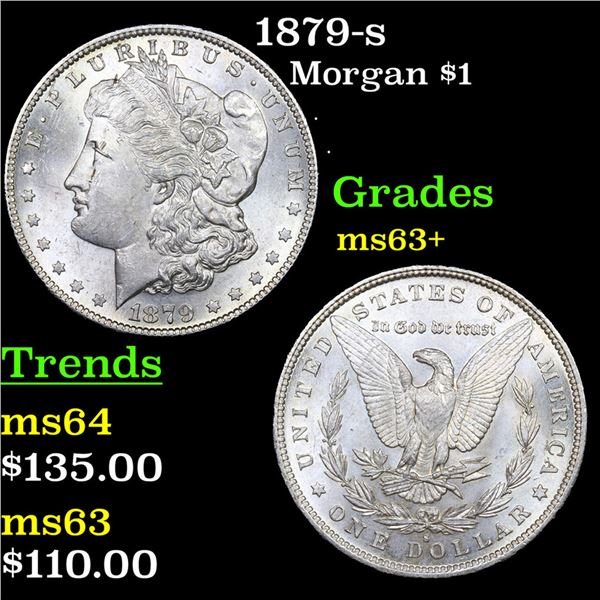 1879-s Morgan Dollar $1 Grades Select+ Unc