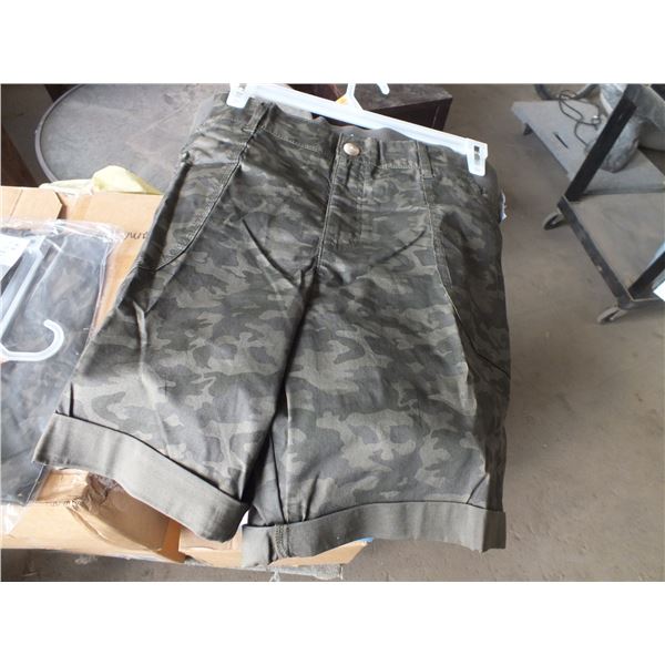 2 Pairs of  Womans Camo Shorts