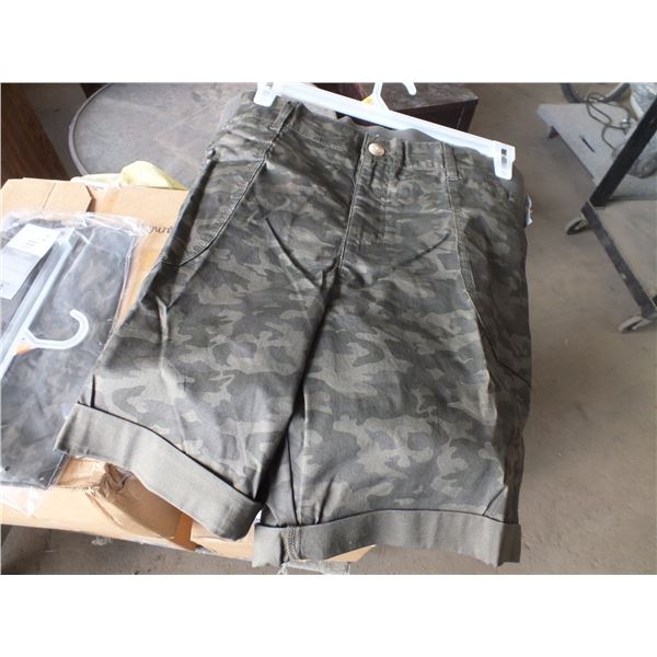 2 Pairs of  Womans Camo Shorts