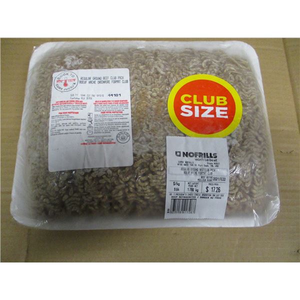 SHELF PULLS (AS IS):  MEDIUM GROUND BEEF (APPROX. $17.25)