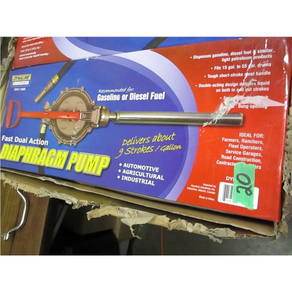 NEW:  DIESEL & GAS DIAPHRAM PUMP