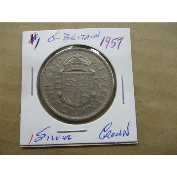 1957 GREAT BRITAIN SILVER CROWN