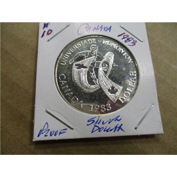 1983 PROOF CANADA UNIVERSAIDE SILVER DOLLAR
