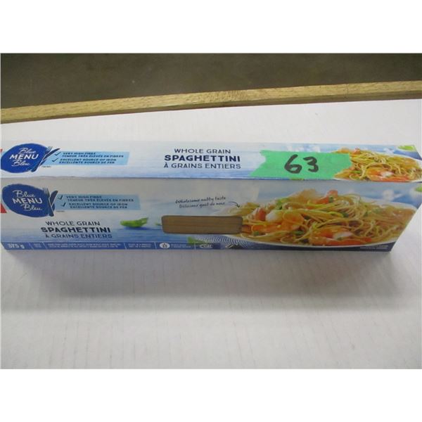 SHELF PULLS (AS IS):  WHOLE GRAIN SPAGHETTI (375 G) - BOX