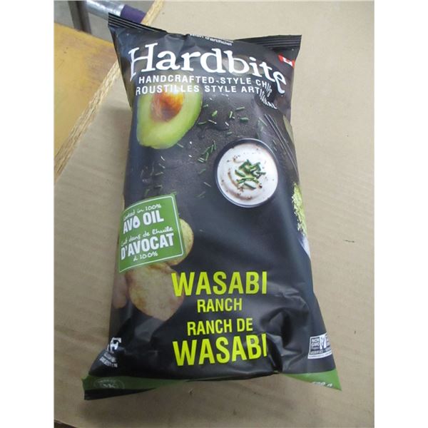 SHELF PULLS (AS IS):  HARD BITE WASABI RANCH CHIPS (128G) - PER BAG