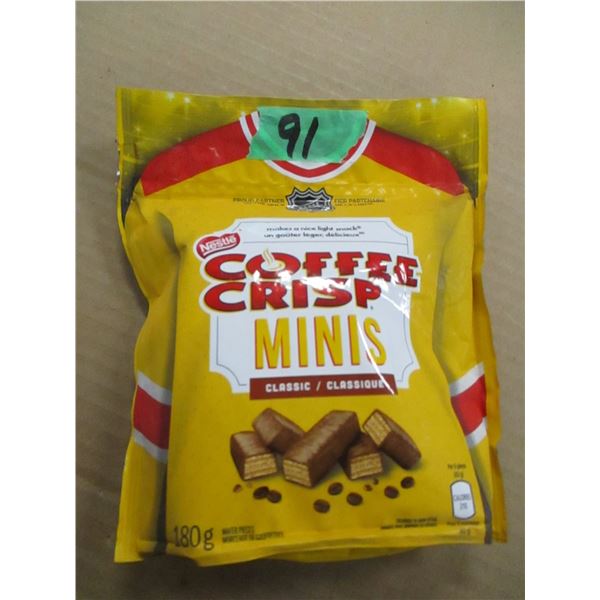 SHELF PULLS (AS IS):  COFFEE CRISP MINIS (180G) - PER BAG