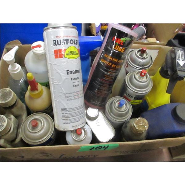 BOX C/W ASSORTED SUPPLIES