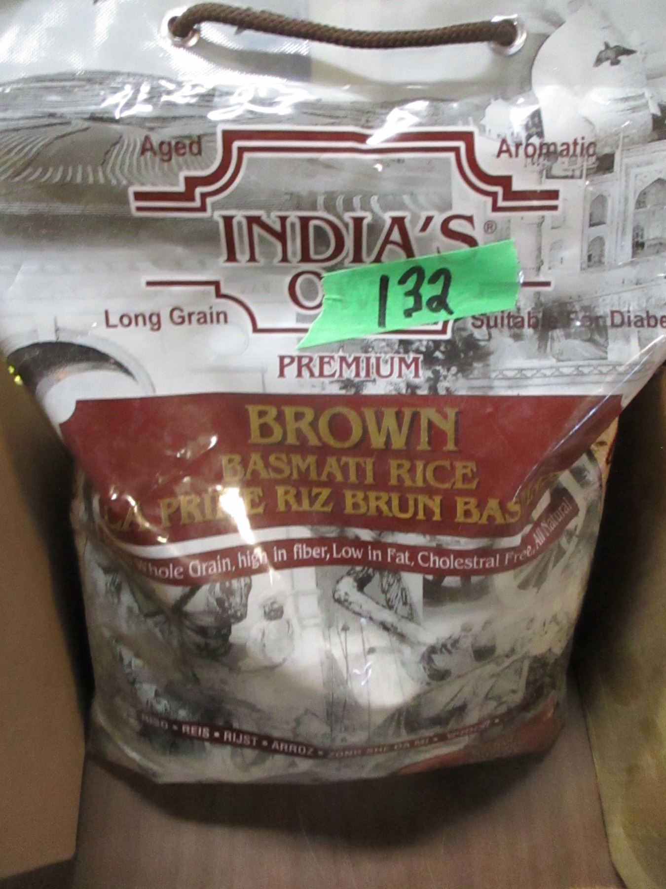 FREIGHT DAMAGE (AS IS): BROWN BASMATI RICE (10 LBS) - BAG