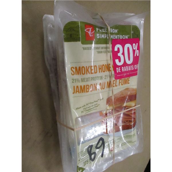 SHELF PULLS (AS IS):  SLICED HAM (3 PACKAGES X 175G)