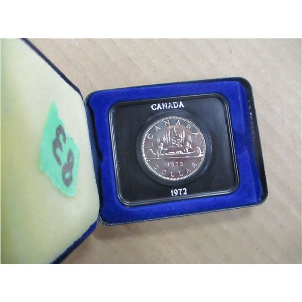 1972 CASED CANADA DOLLAR COIN