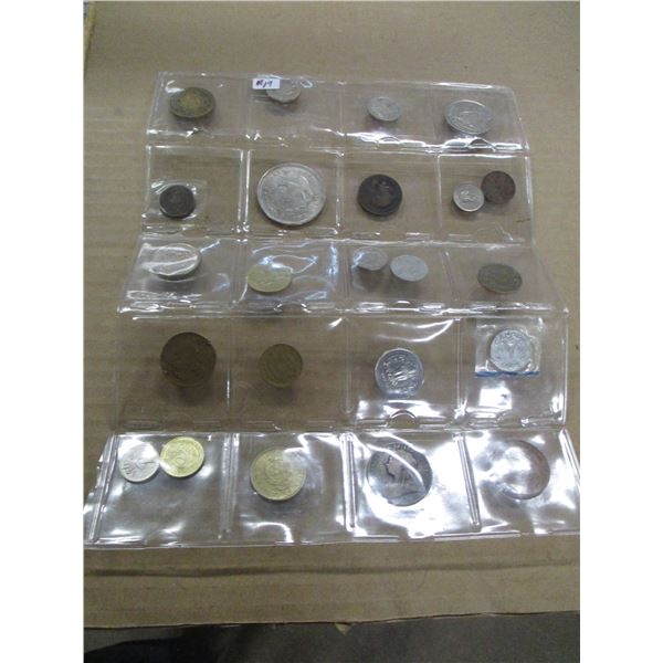 STOCK SHEET OF WORLD COLLECTIBLE COINS