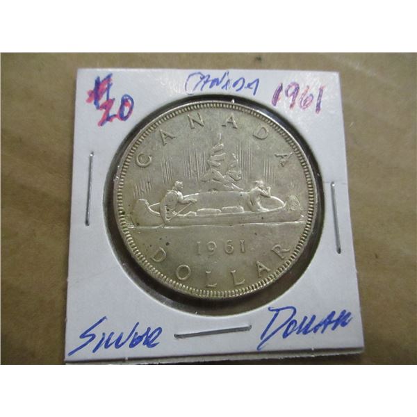 1961 CANADA SILVER DOLLAR
