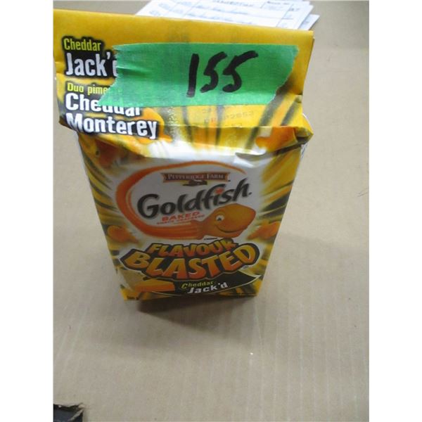 SHELF PULLS (AS IS):  CHEDDAR GOLDFISH BAKED CRACKERS (180G) - BAG