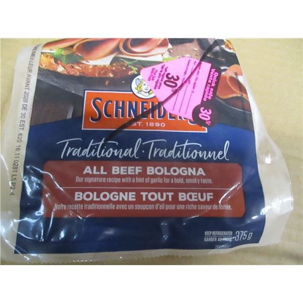 SHELF PULLS (AS IS):  SCHNEIDERS BEEF BOLOGNA (375 G)