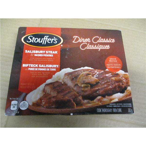SHELF PULLS (AS IS):  STOUFFERS SALISBURY STEAK DINNER (282G)
