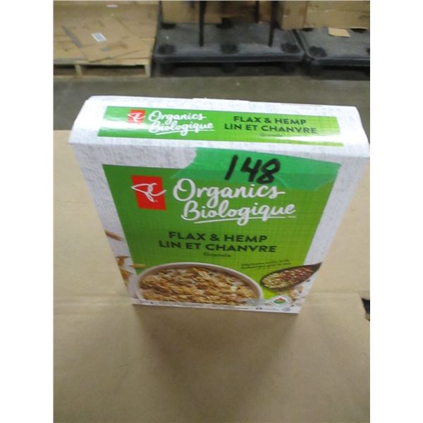 SHELF PULLS (AS IS):  FLAX & HEMP GRANOLA CEREAL (325 G) - PER BOX