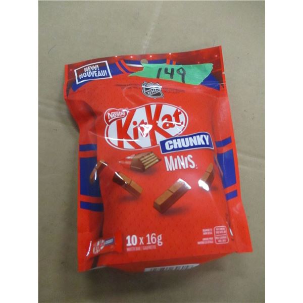 SHELF PULLS (AS IS):  KIT KAT BARS (10 X 16G) - BAG