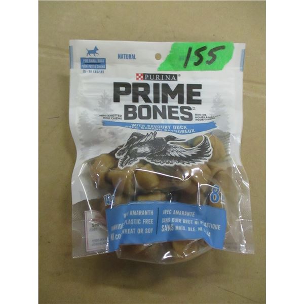 SHELF PULLS (AS IS):  PURINA PRIME BONES DOG TREATS (142G) - BAG