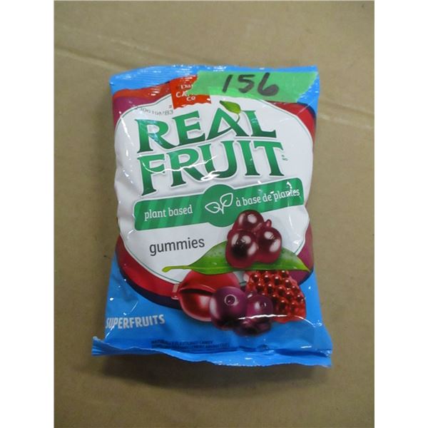SHELF PULLS (AS IS):  REAL FRUIT GUMMIES (180G)