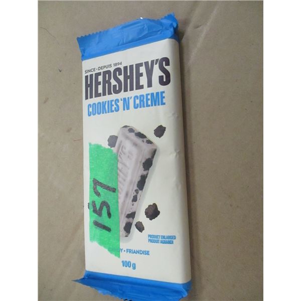 SHELF PULLS (AS IS):  HERSHEY'S COOKIE & CREAM BAR (100G)