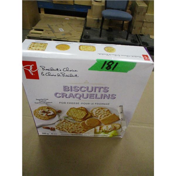 SHELF PULLS (AS IS):  ASSORTED CRACKERS (500G) - BOX