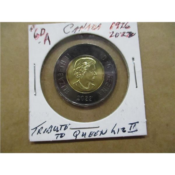 1926 - 2022 CANADA TIRBUTE TO QUEEN ELIZABETH COIN