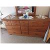 Image 2 : Dresser 30'' x 59'' x 16 1/2'' with Mirror 40'' x 28'', Night Stand 22''