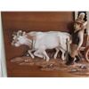 Image 2 : 3D Pioneer Covered Wagon Picture 30'' x 18'' Wood Base, 