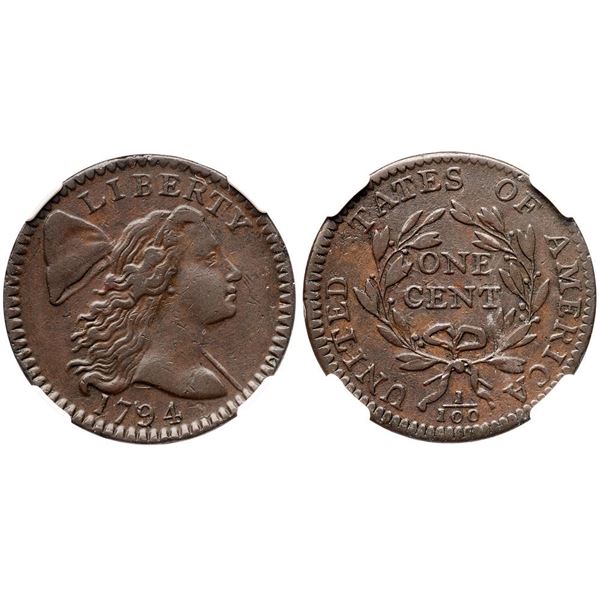 1794 S-58 R3 NGC graded XF40
