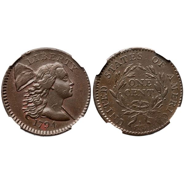 1794 S-65 R1 NGC graded XF40