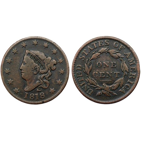 Pair of 1818 Cents