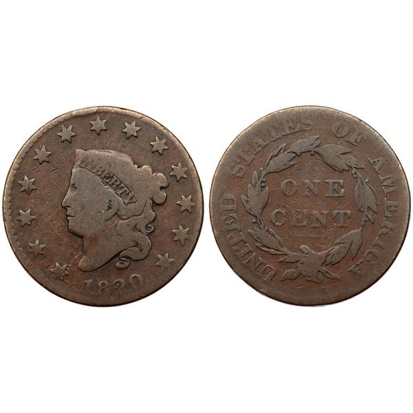Quartet of 1820 Cents