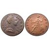 Image 1 : 1773 Counterfeit George III British Halfpenny, Aging George Family, Dies 35-73I. 134.4 grains.