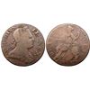 Image 1 : 1773 Counterfeit George III British Halfpenny, Coin Y Family, Dies 6-73B. 130.8 grains.